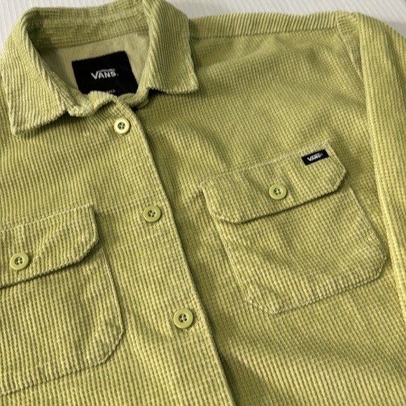 Vans Women's Fashion Cropped Shacket Button Down Corduroy Size S - Picture 2 of 9
